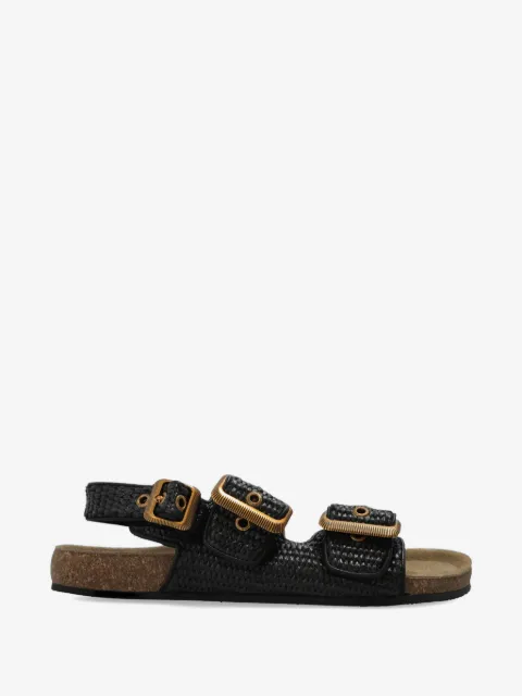AllSaints Staffa woven buckle-fastening sandals