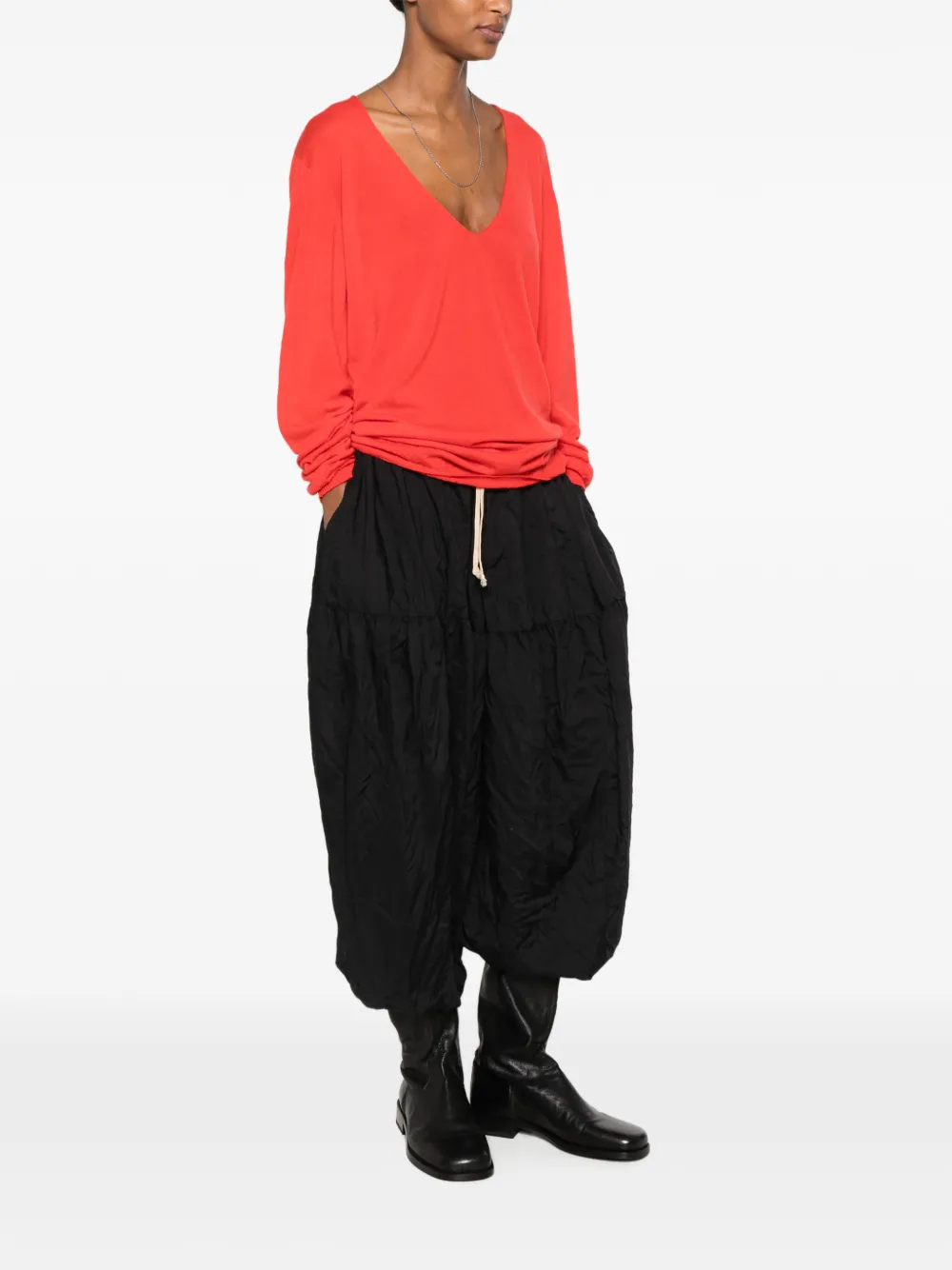 Rick Owens Extreme trui met V-hals Oranje
