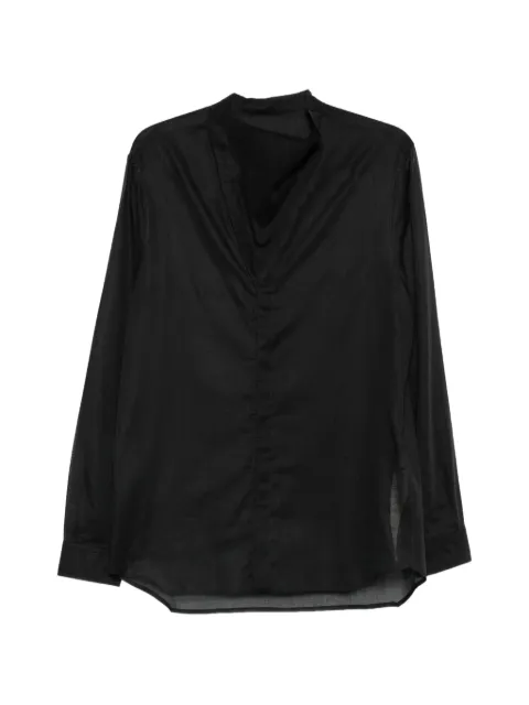 Rick Owens Island sheer-panel shirt