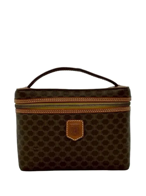 Celine Pre-Owned 1994 Macadam Coated Canvas vanity bag