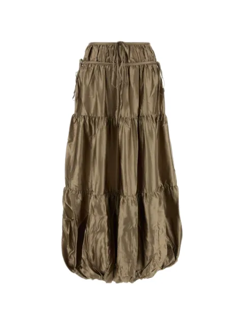 Co tiered silk maxi skirt