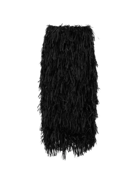 Co fringed-embellished midi skirt