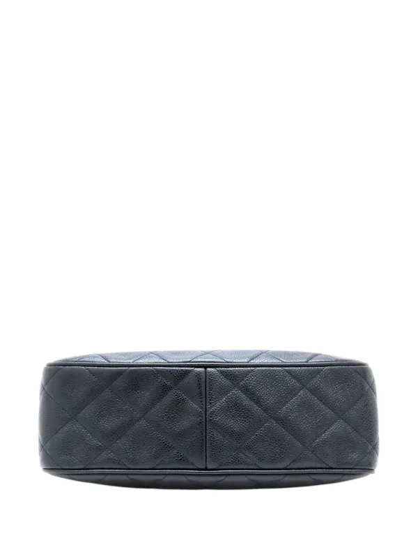 CHANEL Pre-Owned 1996-1997 CC Quilted Caviar Front Pocket Shoulder