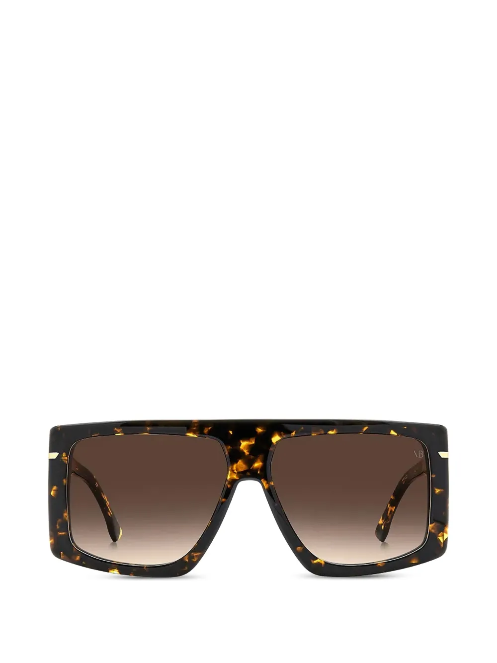 Victoria Beckham Eyewear tortoiseshell-effect square-frame sunglasses - Braun