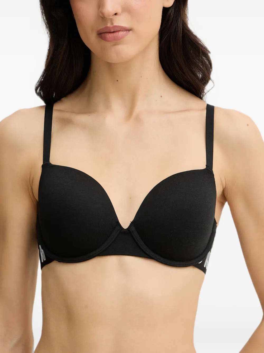 DKNY Reggiseno imbottito con logo - Nero