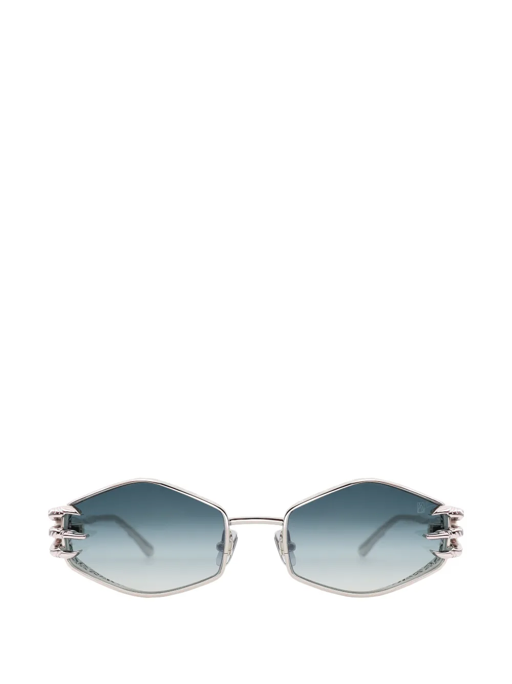 ANNA-KARIN KARLSSON Claw Plume Sonnenbrille mit geometrischem Gestell - Silber