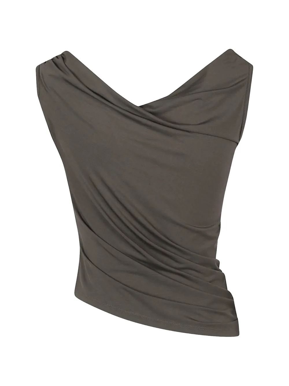  Iro Top Drapeado Sin Mangas - Gris 