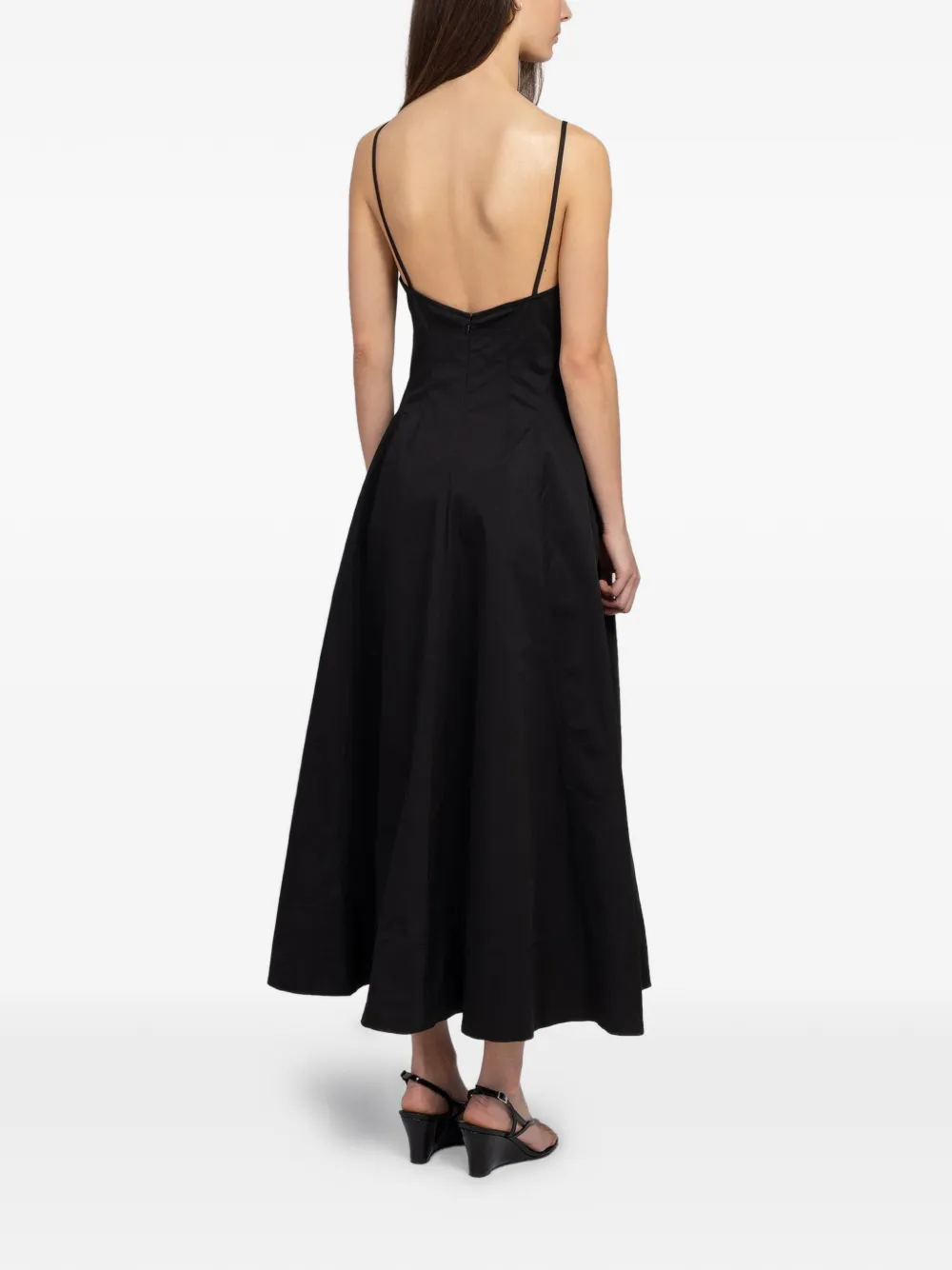 St. Agni Jurk met V-hals Zwart