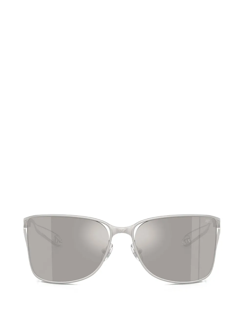 Diesel rectangle-frame sunglasses - Silber