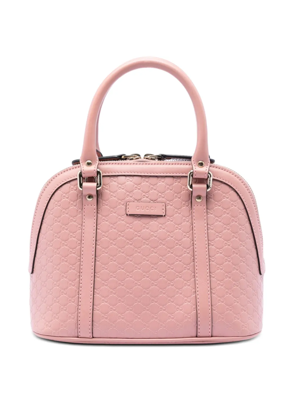 Gucci Pre-Owned 2016-2026 Mini Microguccissima Dome satchel - Rosa