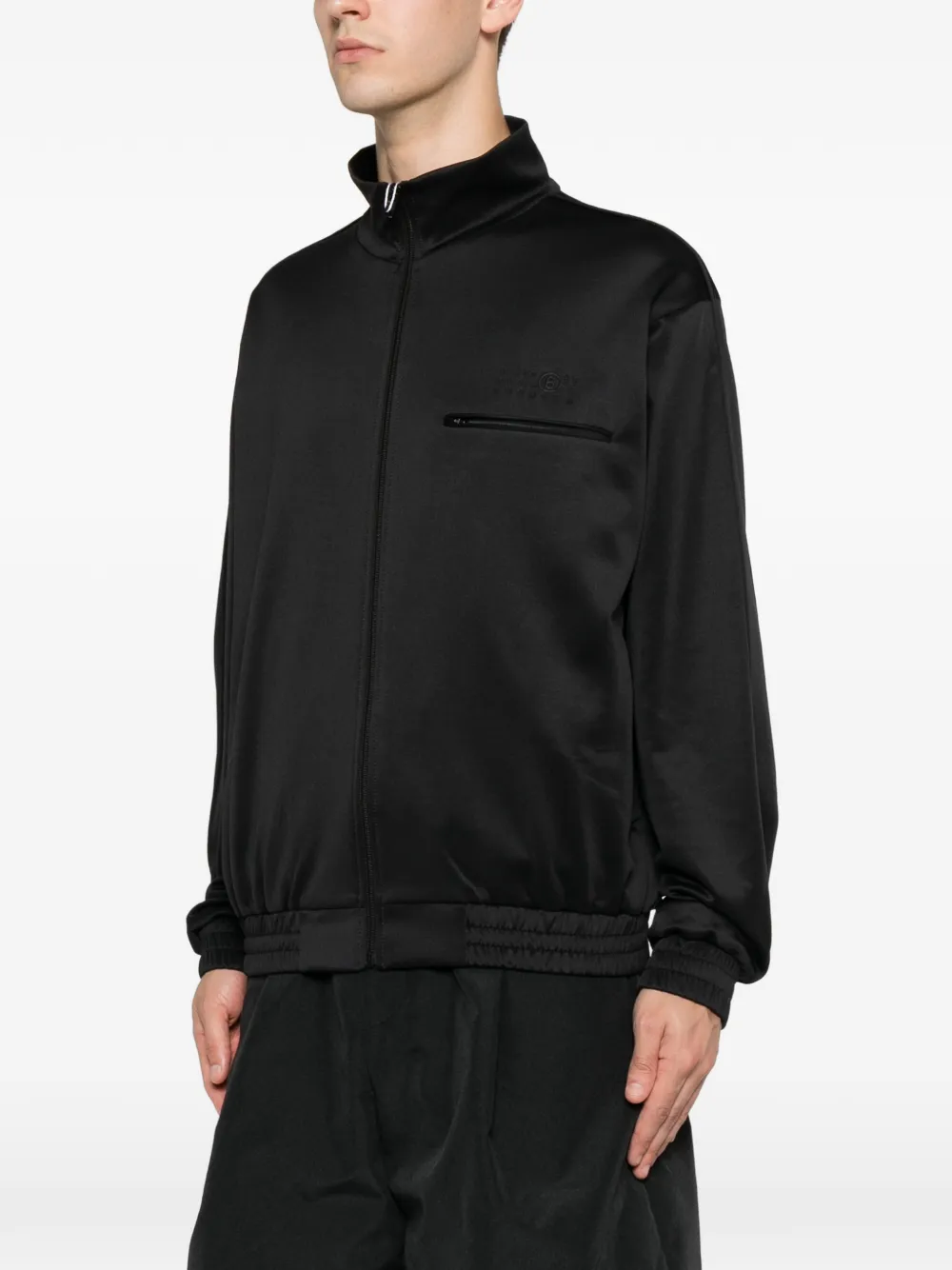 MM6 Maison Margiela Sweater met geborduurd logo Zwart