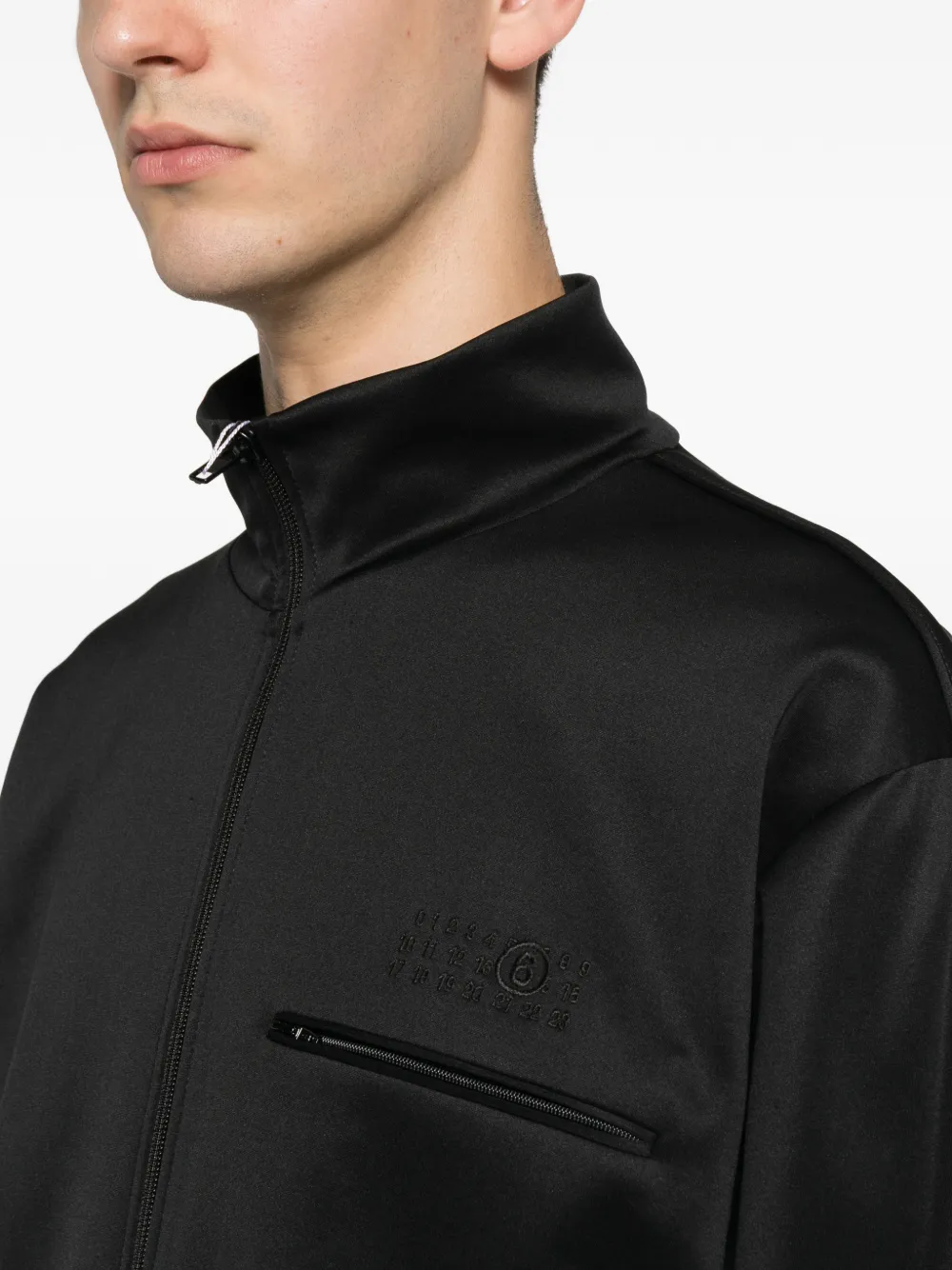 MM6 Maison Margiela Sweater met geborduurd logo Zwart