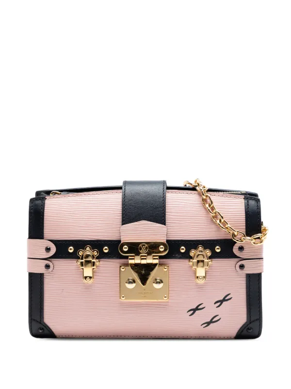 Louis Vuitton Pre-owned 2010-2026 Epi Trunk Clutch Crossbody Bag in Pink