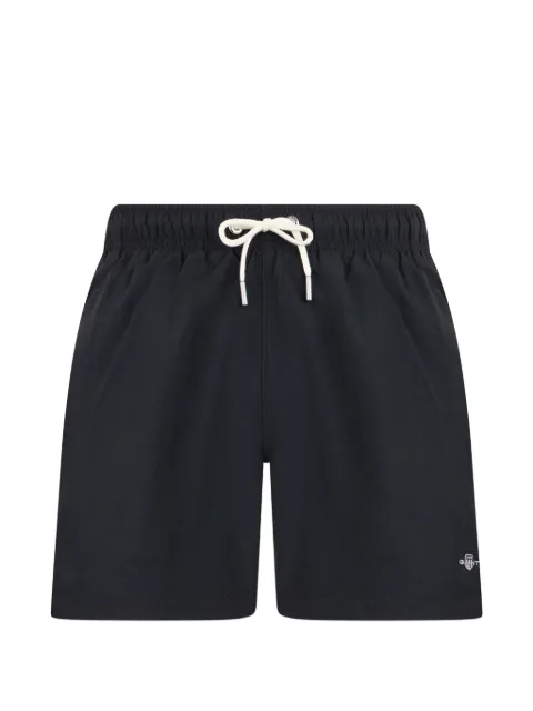 Gant drawstring logo-embroidered swim shorts