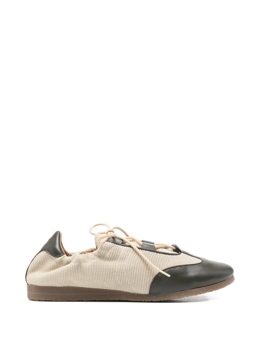 NAGUISA Raluca leather-trim sneakers - Nude