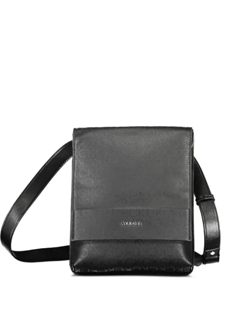 Calvin Klein monogram-embossed shoulder bag