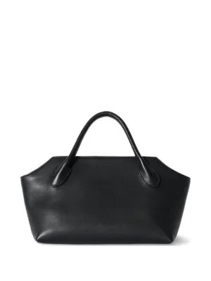 The Row Leather Tote Bag | ブラック | FARFETCH JP
