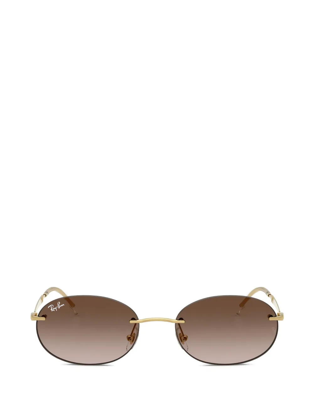 Ray-Ban rimless geometric-frame sunglasses - Oro