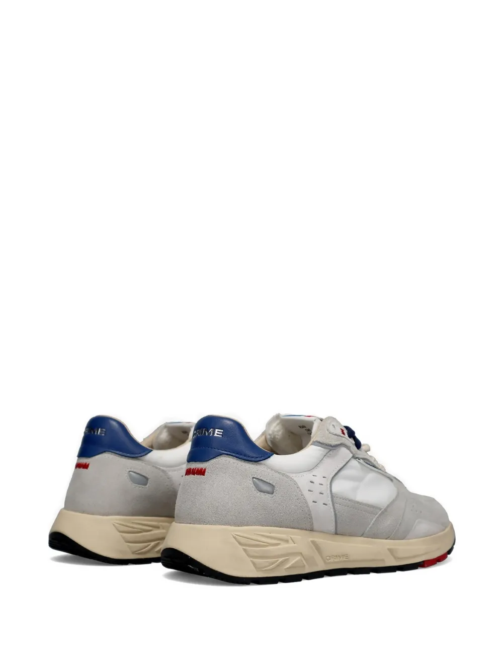 Crime London Rush leren sneakers met vlakken Grijs