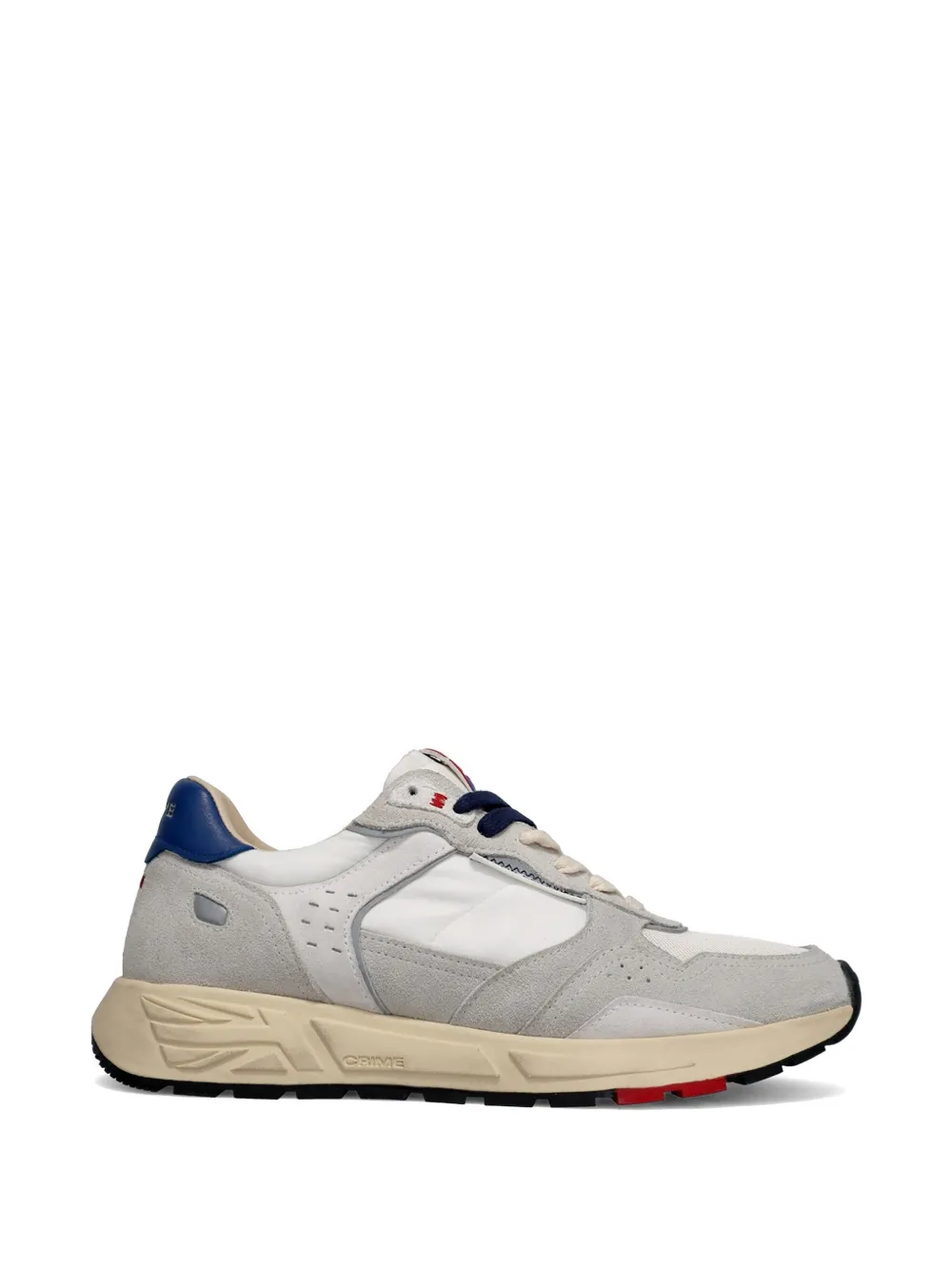Crime London Rush leren sneakers met vlakken Grijs