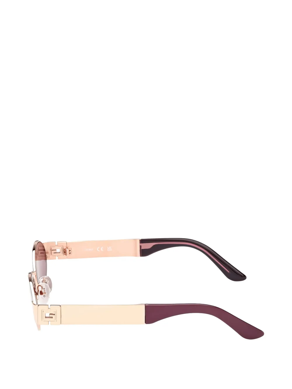 GUESS EYEWEAR Zonnebril met ovalen montuur Goud