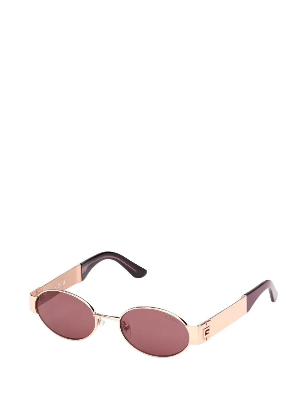 GUESS EYEWEAR Zonnebril met ovalen montuur Goud