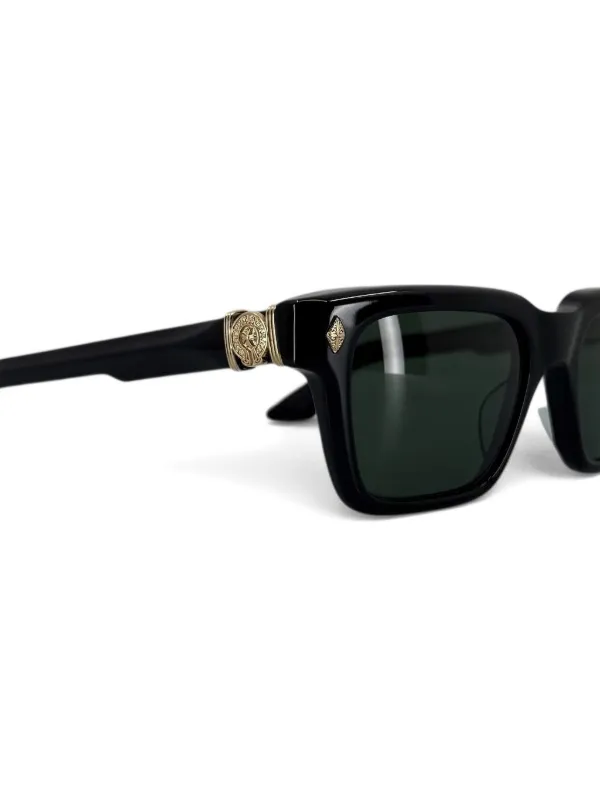 Chrome Hearts Halllamanass square-frame Sunglasses | Black | FARFETCH