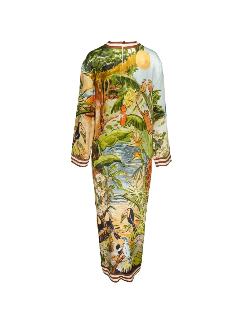  Alemais Vestido Largo Con Estampado Tropical - Verde 