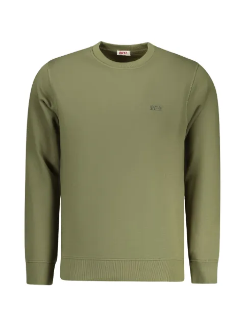 RIFLE logo-detail ribbed-trim sweater