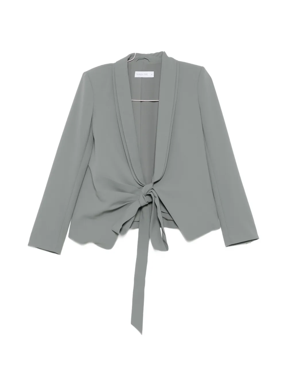 Patrizia Pepe wrap-design tie-fastening jacket - Grün