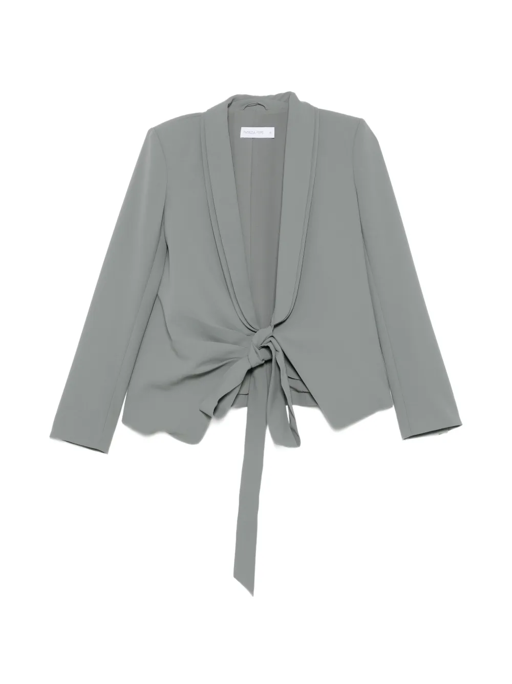 Patrizia Pepe wrap-design tie-fastening jacket - Verde