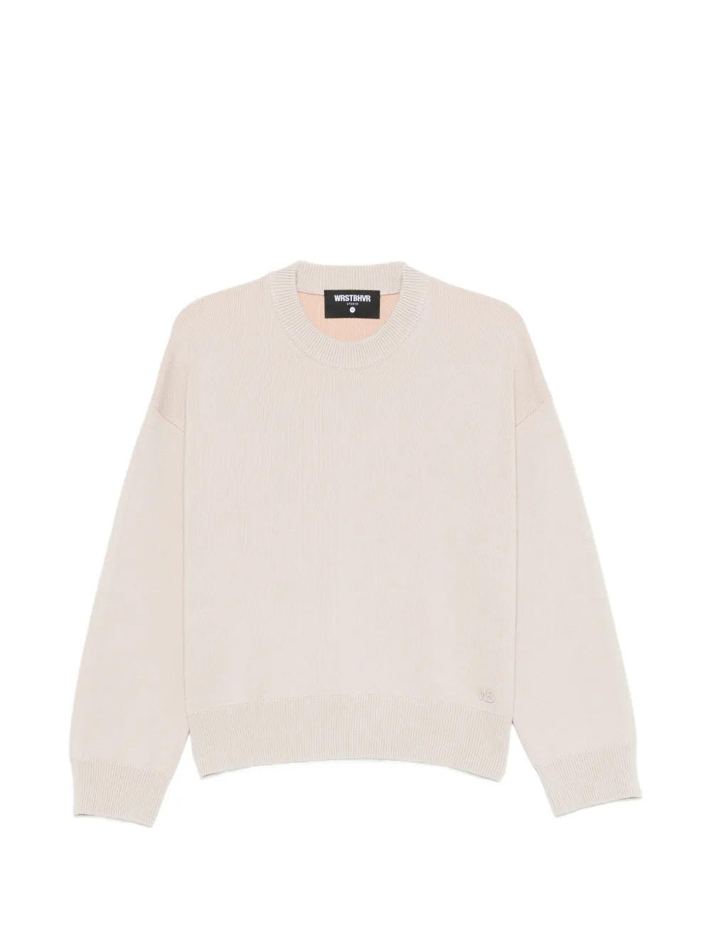 Wrstbhvr Garm Logo-detail Dropped-shoulder Sweater In Neutral