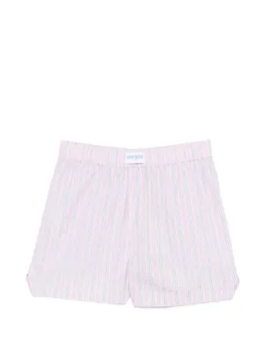 Sporty & Rich ストライプ ショートパンツ | ブルー | FARFETCH JP