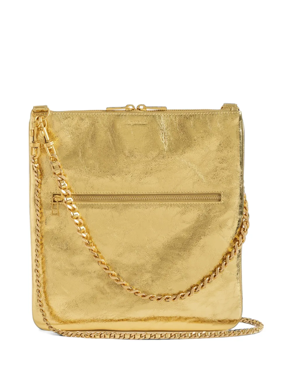 Zadig&Voltaire Rock 26 metallic clutch Goud