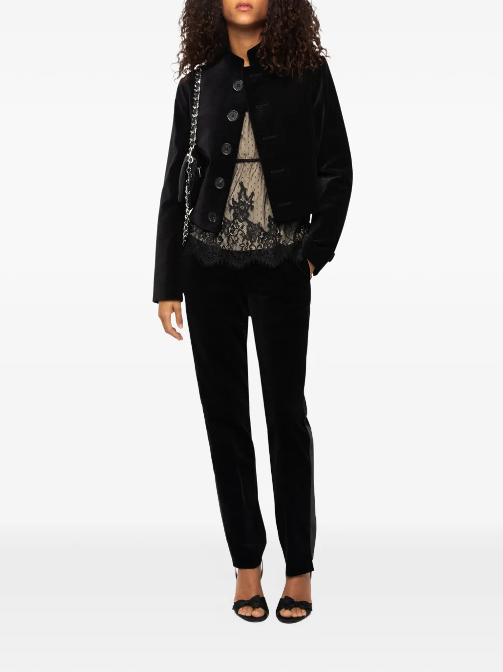 Zadig&Voltaire Marianne velvet jacket Zwart
