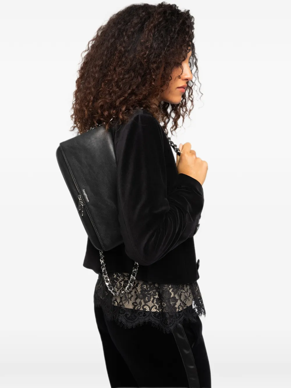 Zadig&Voltaire Rock Deep Dye clutch Zwart