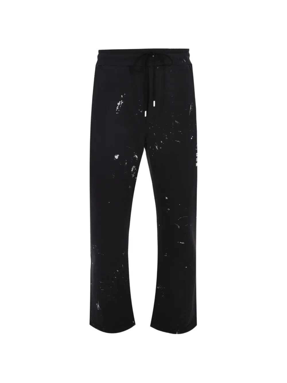 DOMREBEL paint-splatter logo-print track pants - Nero