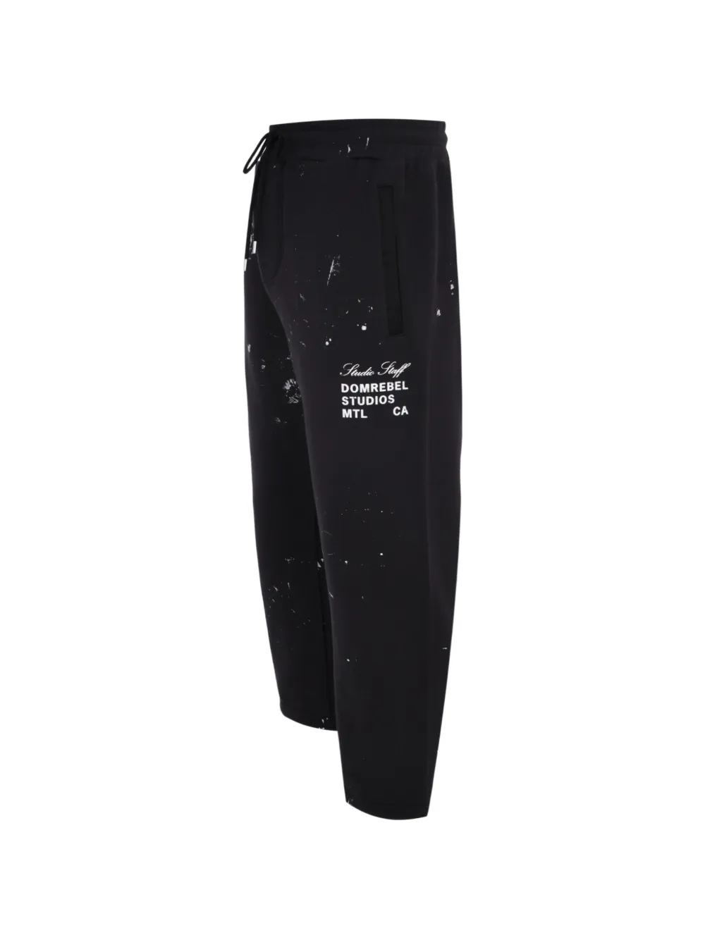 DOMREBEL Trainingsbroek met logoprint Zwart
