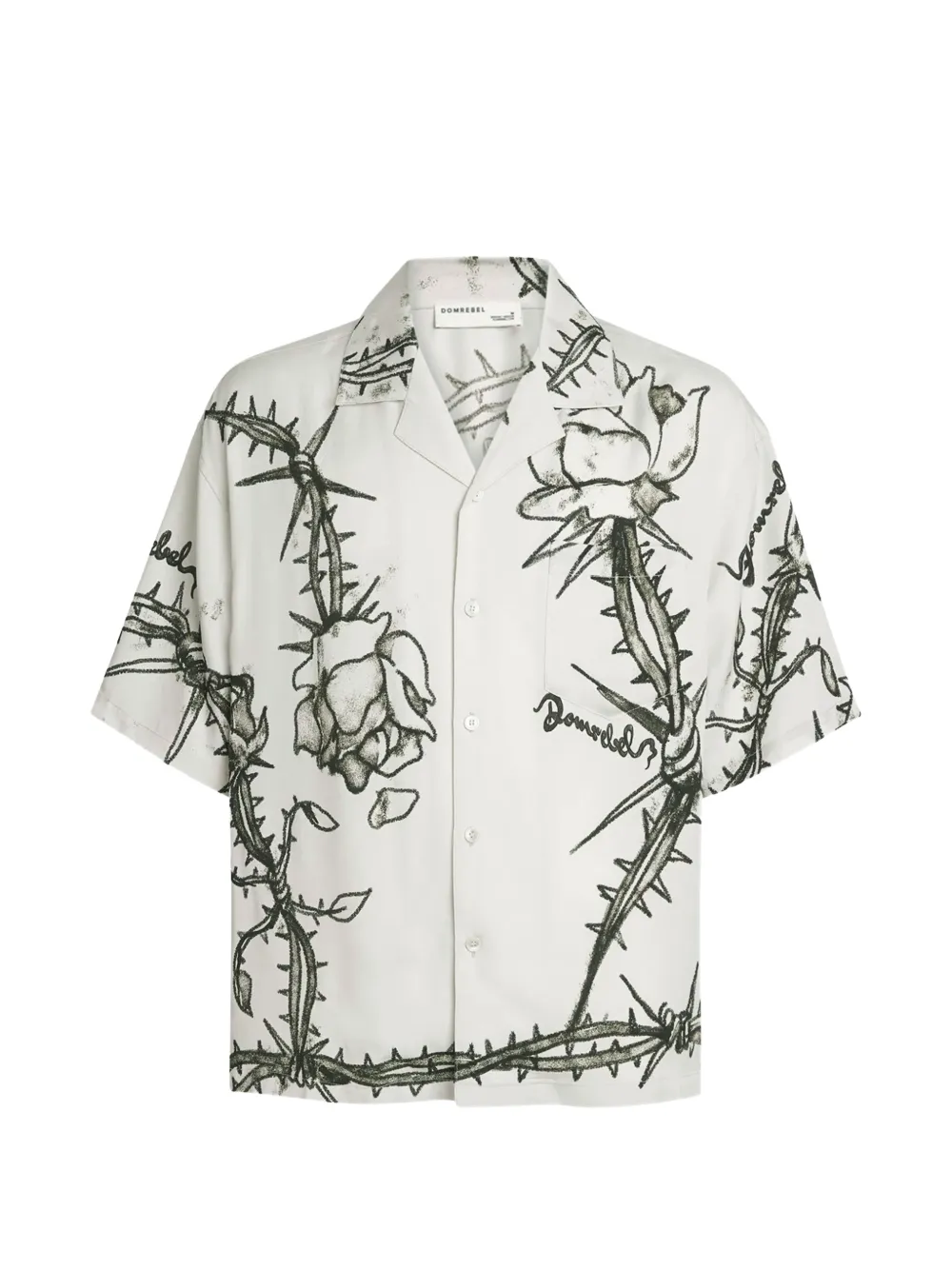 DOMREBEL Camp graphic-print short-sleeve shirt - Neutrals