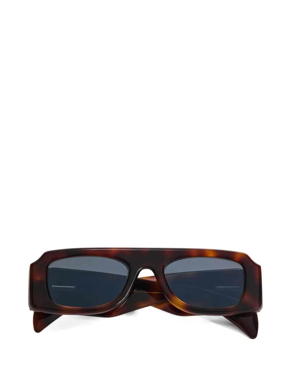 Jil Sander Sculptural sunglasses - Marrone
