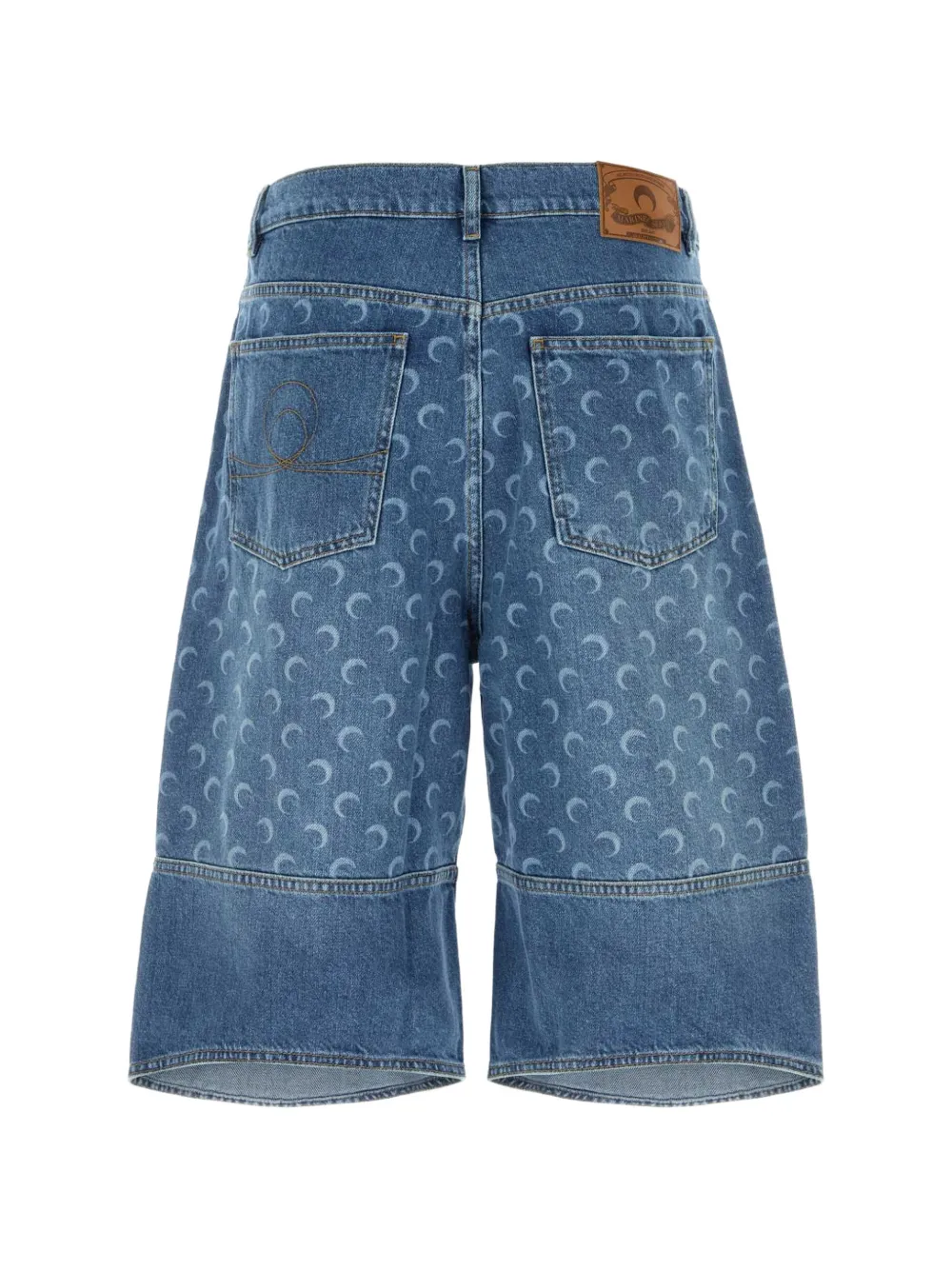 Marine Serre デニムショーツ | ブルー | FARFETCH JP