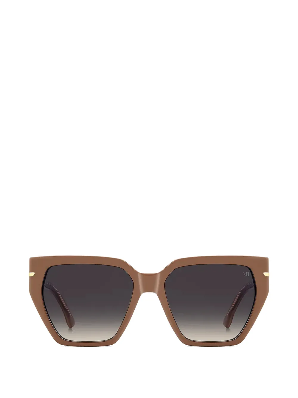 Victoria Beckham Eyewear geometric-frame sunglasses - Braun