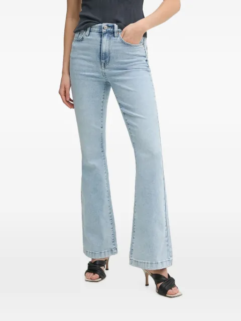 DKNY faded flared-leg jeans