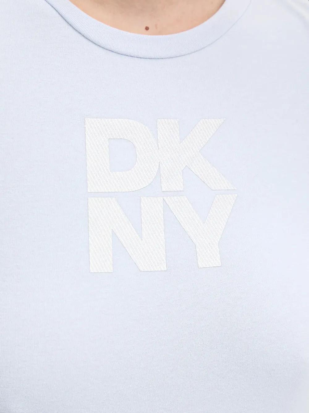 DKNY T-shirt met logoprint Blauw