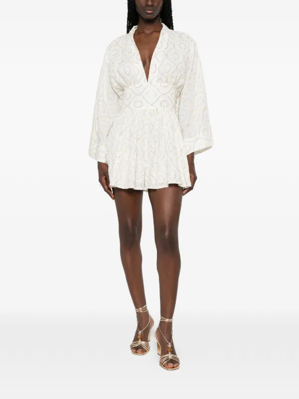 sundress sequin dress Sundress Thais sequin-embellishment Mini Dress | White