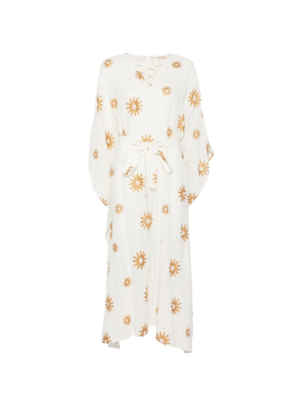 Sundress Lavande sun-print lace-up kaftan