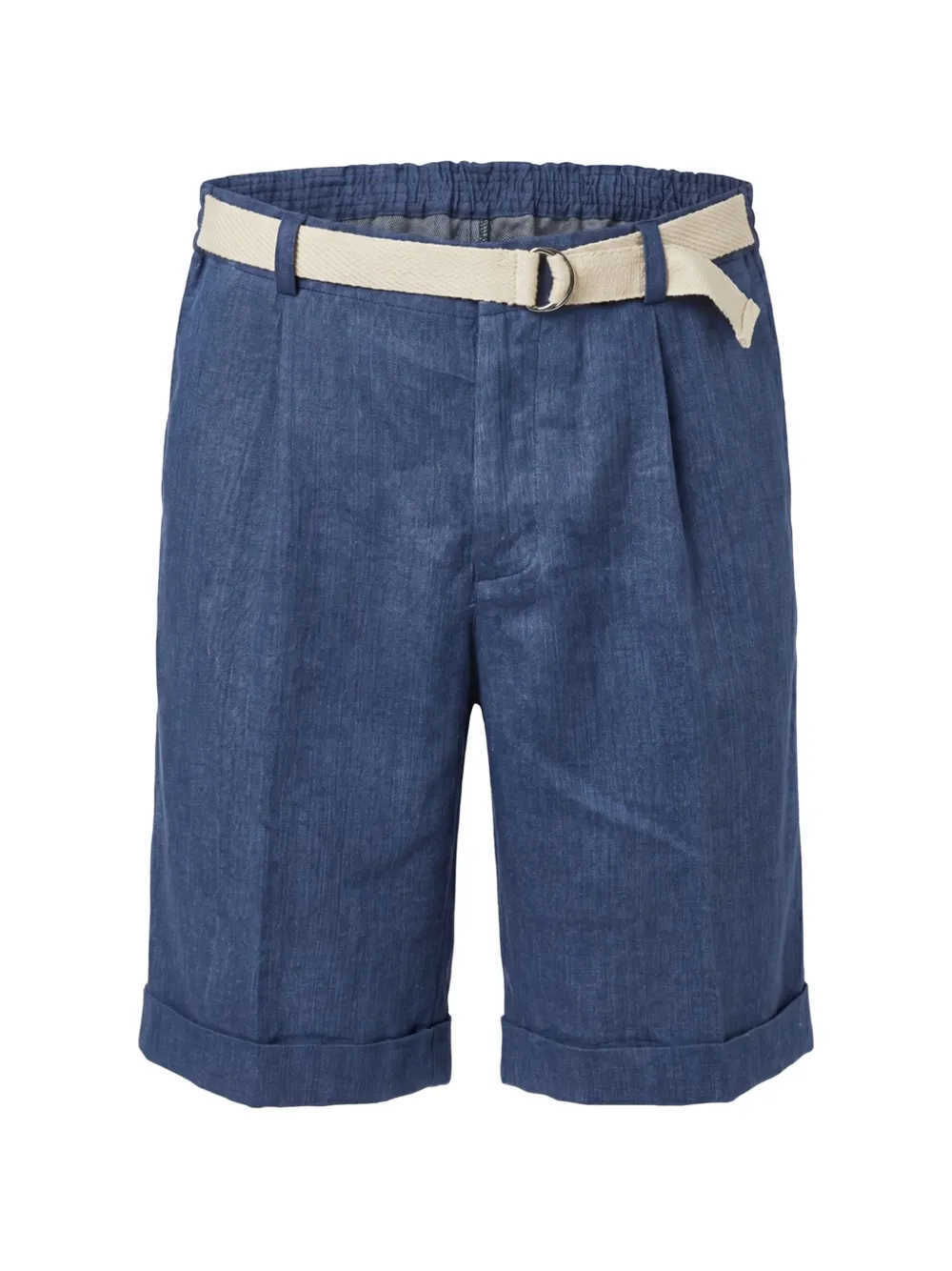 Drumohr belted pleated shorts - Blue