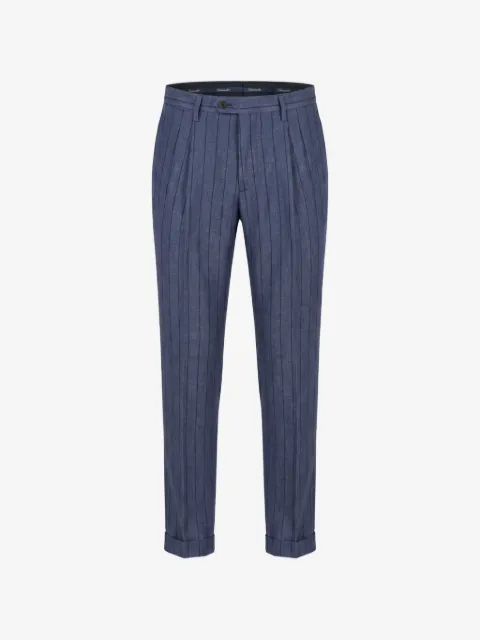Drumohr pinstripe pleated trousers