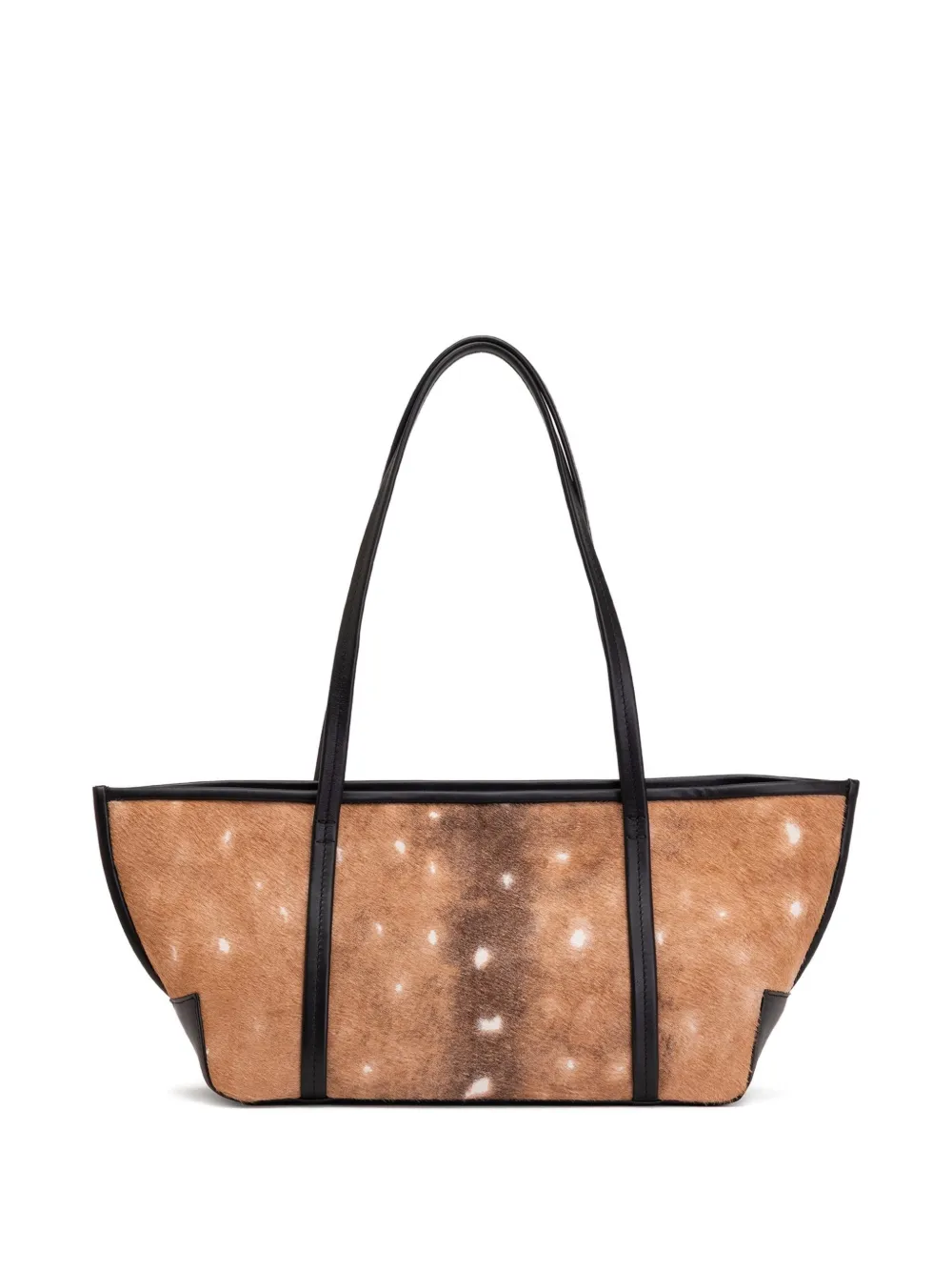 St. Agni Fawn Bateau leather tote bag - Marrone