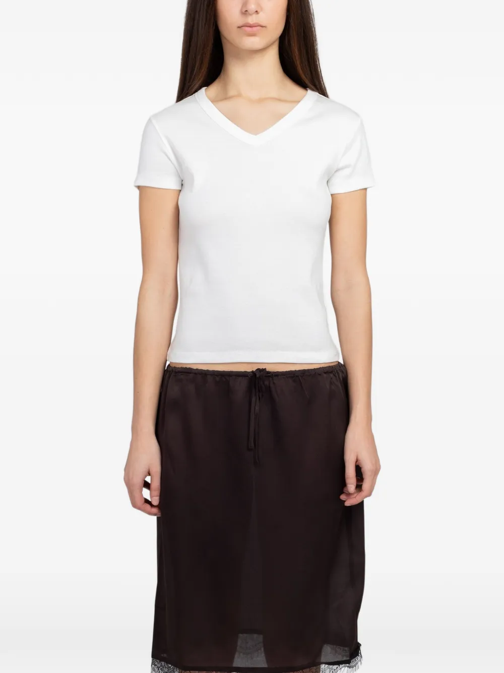 St. Agni V-neck T-shirt - Bianco